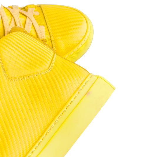 Balenciaga Arena Low Neon Yellow Leather Shoes (40 IT/ 41 EU)