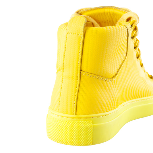 Balenciaga Arena Low Neon Yellow Leather Shoes (40 IT/ 41 EU)