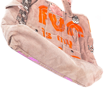 Dolce & Gabbana Fall Winter 2003 “Fun is My Life” Vintage Shoulder Bag  