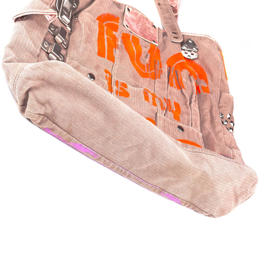 Dolce & Gabbana Fall Winter 2003 “Fun is My Life” Vintage Shoulder Bag  
