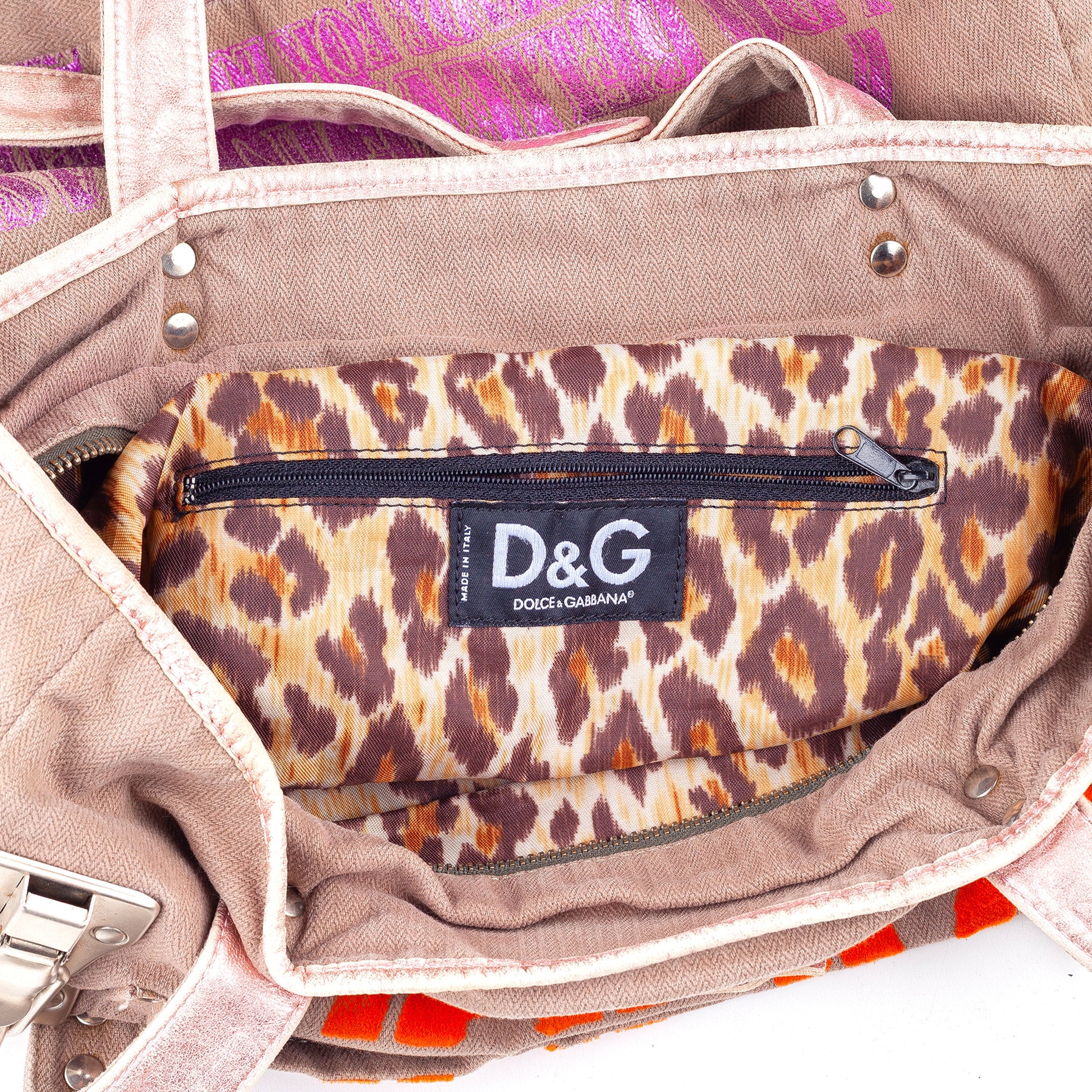 Dolce & Gabbana Fall Winter 2003 “Fun is My Life” Vintage Shoulder Bag  