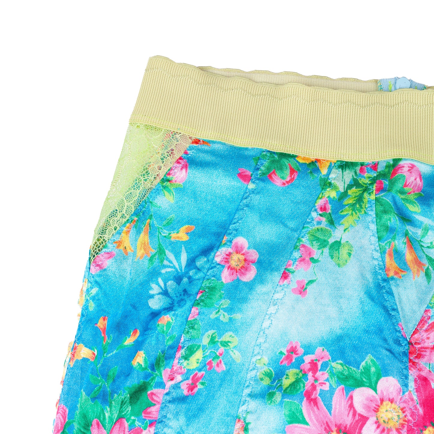 Dolce & Gabbana S/S 2005 RARE Vintage Lace Floral Blue Skirt  