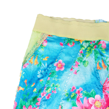 Dolce & Gabbana S/S 2005 RARE Vintage Lace Floral Blue Skirt  