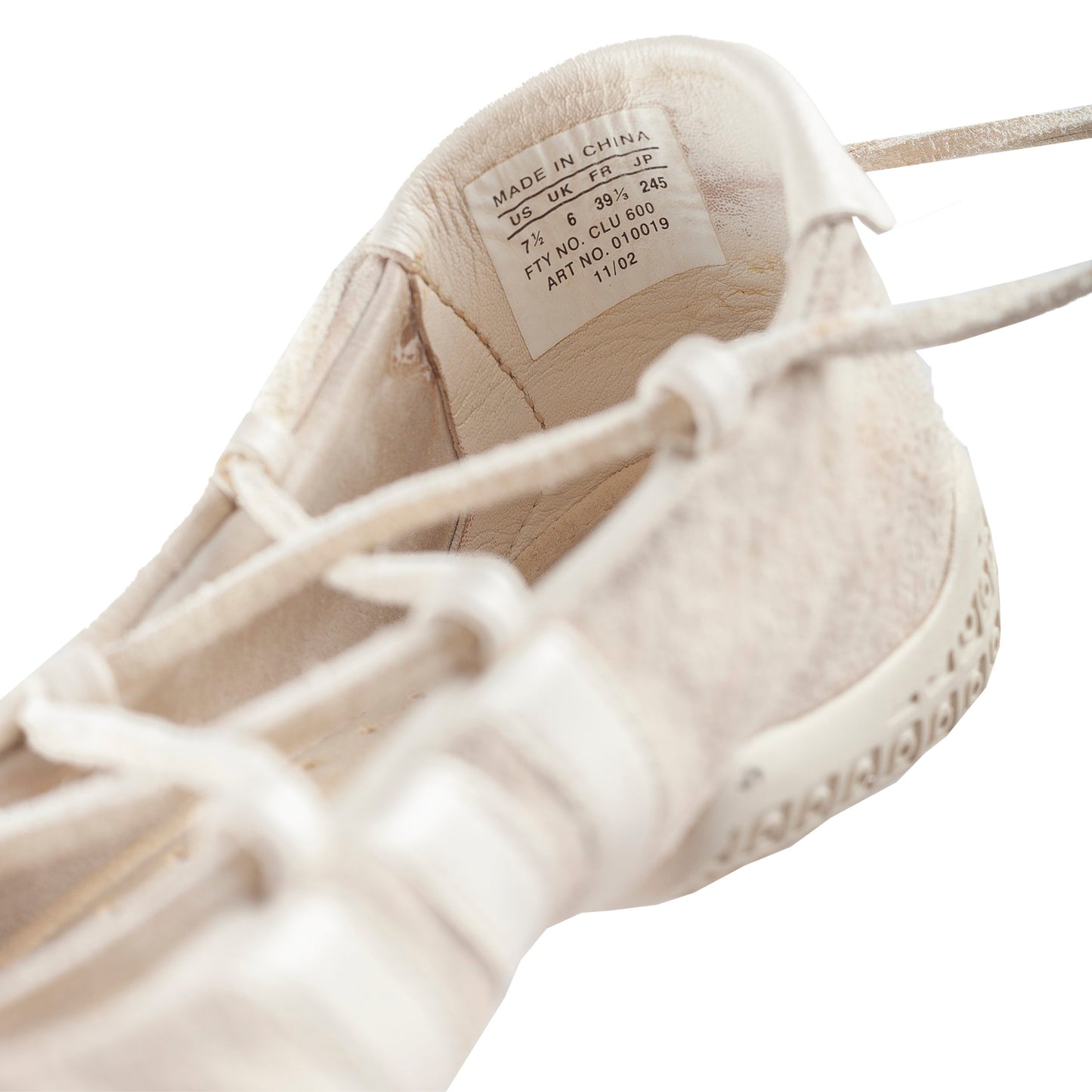 Yohji Yamamoto Adidas Beige Tied Up Ballet Flats