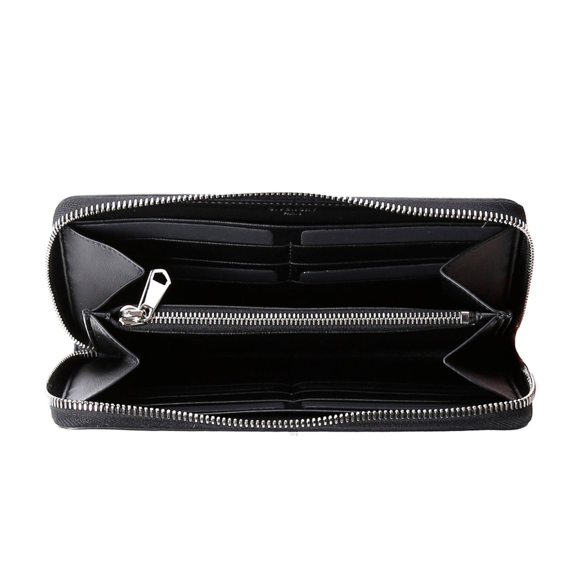 Givenchy Paris x Disney Black Leather Bambi Print Zip Wallet  