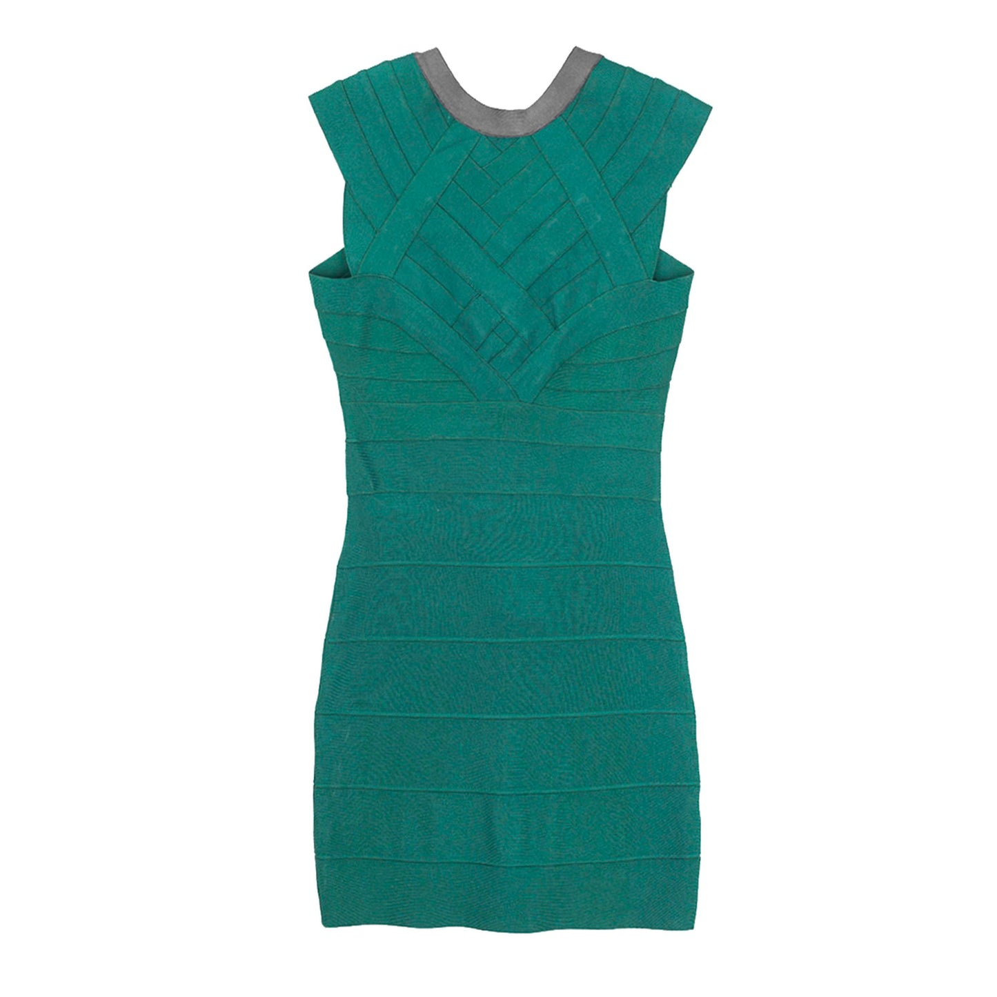 Rare Hervé Léger by Max Azria late-2000s two-tone bandage mini dress