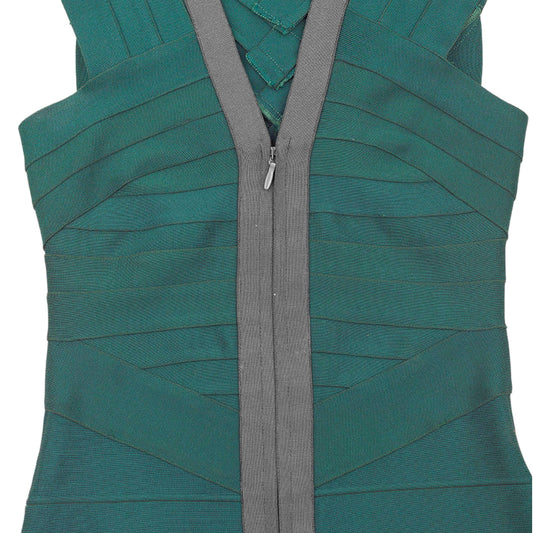 Rare Hervé Léger by Max Azria late-2000s two-tone bandage mini dress