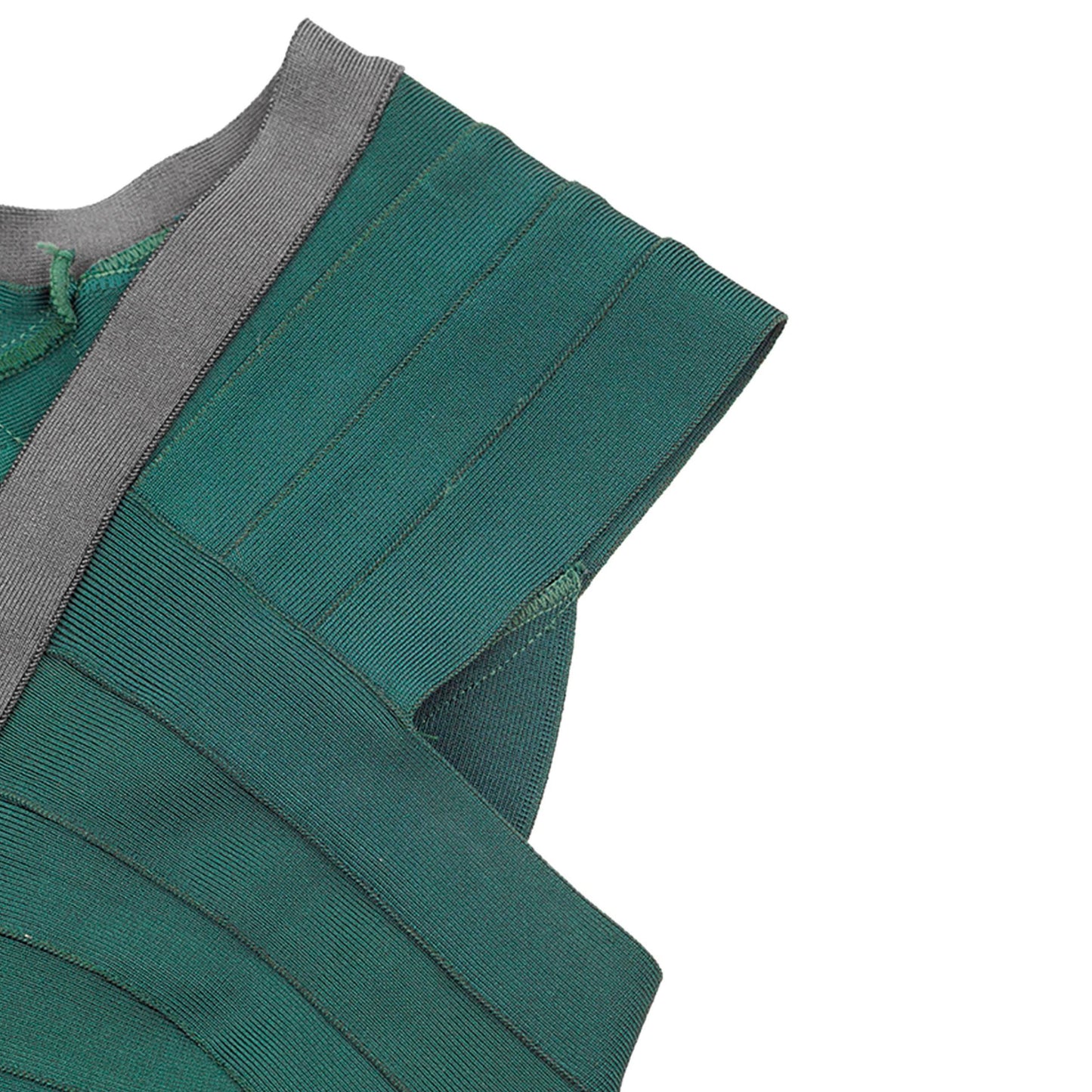Rare Hervé Léger by Max Azria late-2000s two-tone bandage mini dress