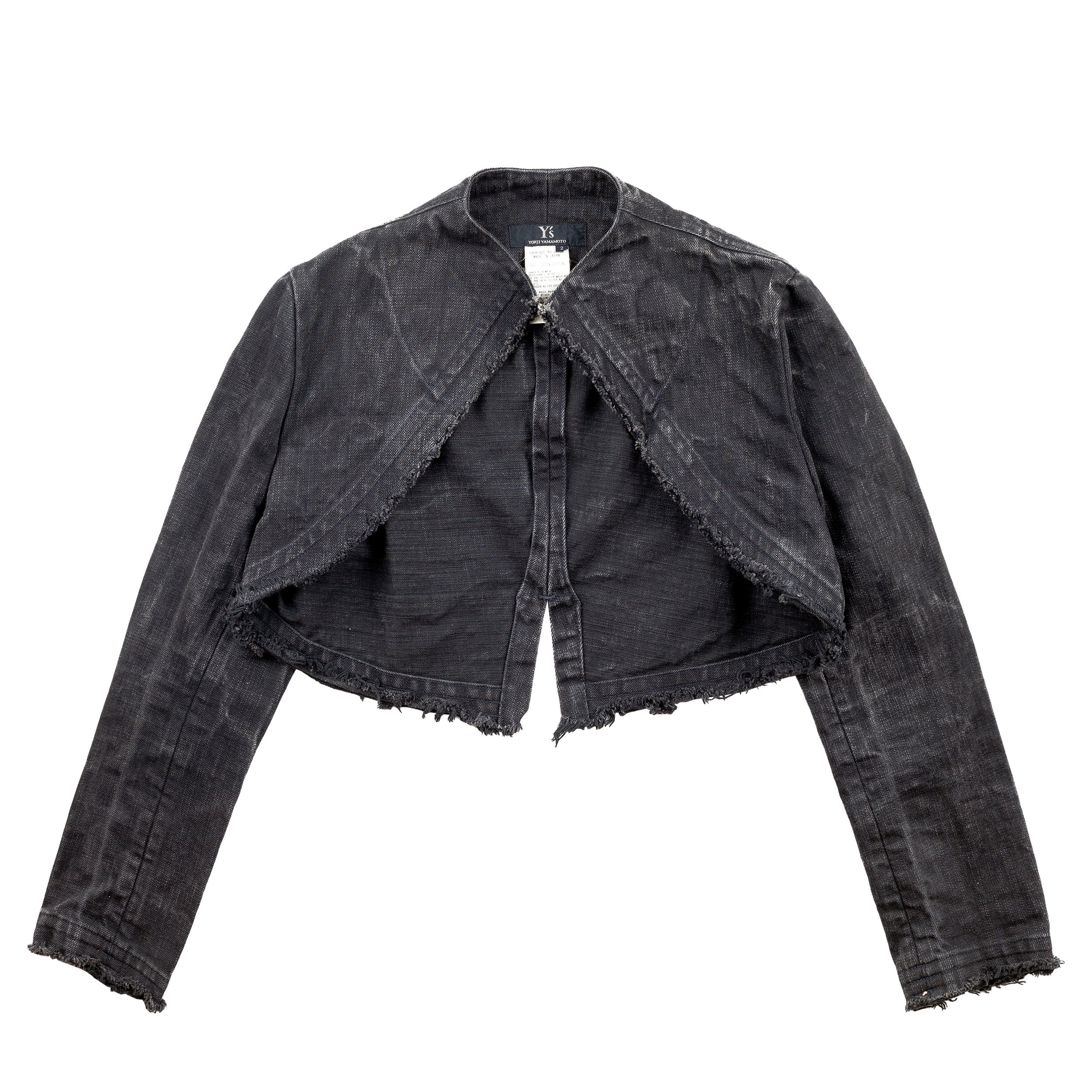 Cropped denim bolero jacket best sale