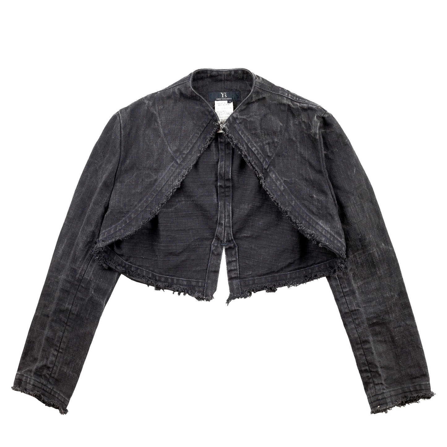 Y’s Yohji Yamamoto Dark Denim Cropped Bolero Jacket