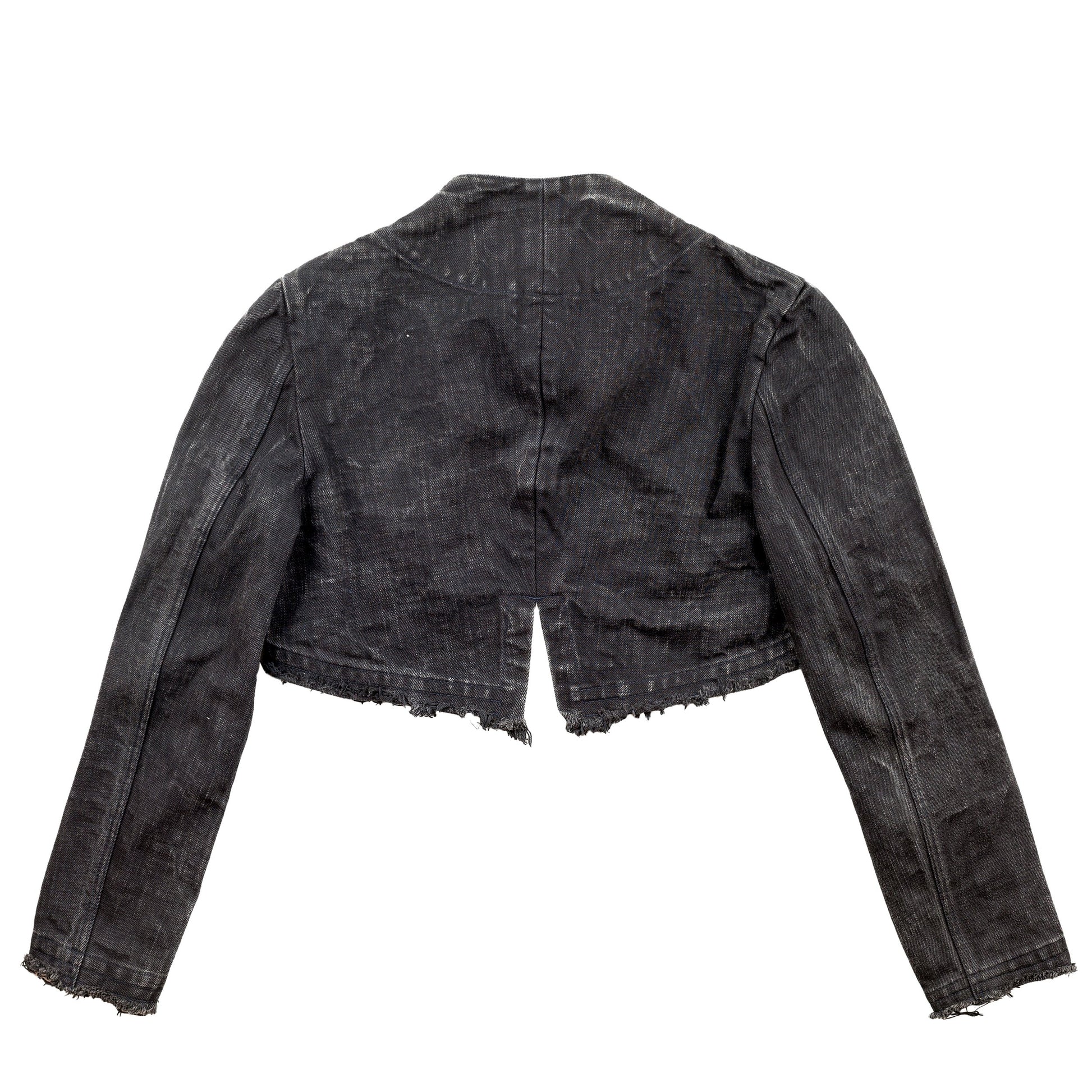 Y’s Yohji Yamamoto Dark Denim Cropped Bolero Jacket