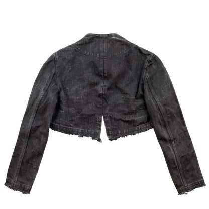 Y’s Yohji Yamamoto Dark Denim Cropped Bolero Jacket