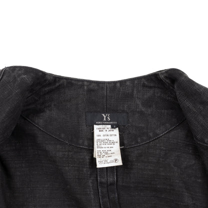 Y’s Yohji Yamamoto Dark Denim Cropped Bolero Jacket