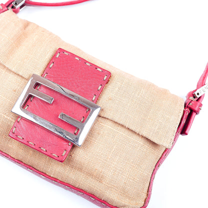 Fendi Selleria Mini Red Baguette Bag