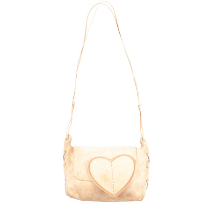 Gucci Suede Heart Shoulder Bag