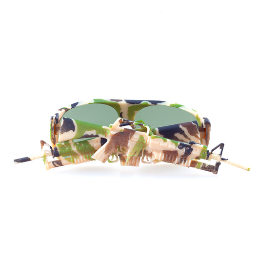 ⁣ Jeremy Scott x Linda Farrow⁣⁣ S/S 2013 Camouflage M16 Sunglasses⁣⁣⁣