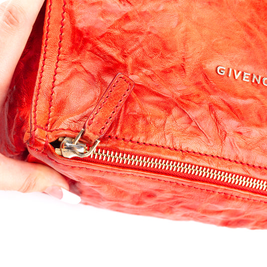 Givenchy Paris Goatskin Coral Mini Pandora Vintage Bag