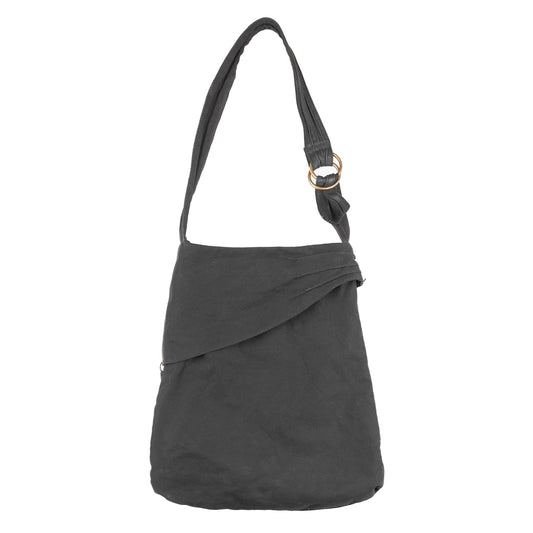 Diesel Studded Crossbody Black Denim Leather Vintage Bag