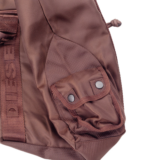 Diesel Brown Vintage Cargo Nylon Shoulder Bag