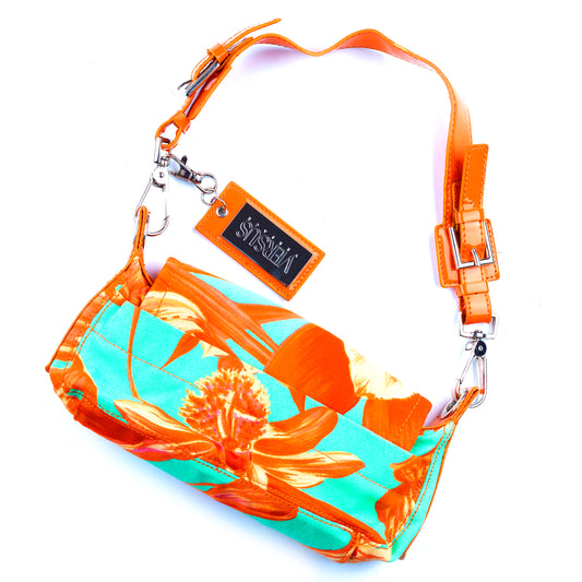 Versus Versace Floral Vintage Baguette Bag