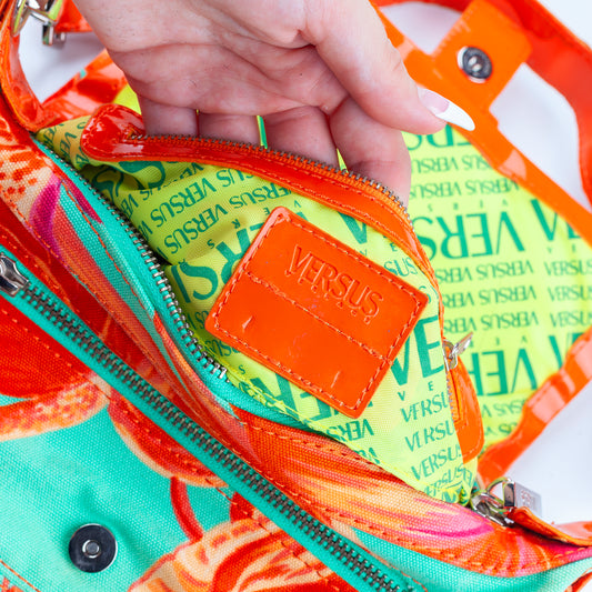 Versus Versace Floral Vintage Baguette Bag