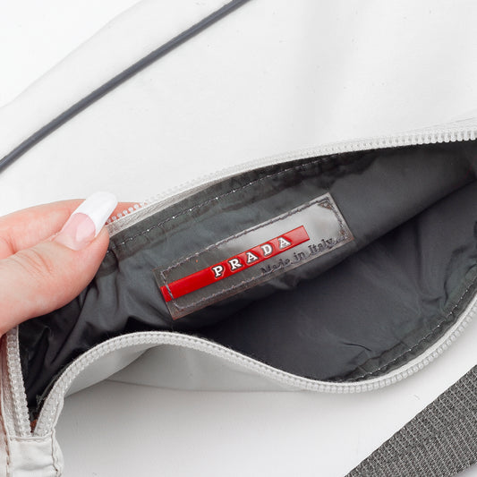 Prada Sport Pochette Vintage White Bag