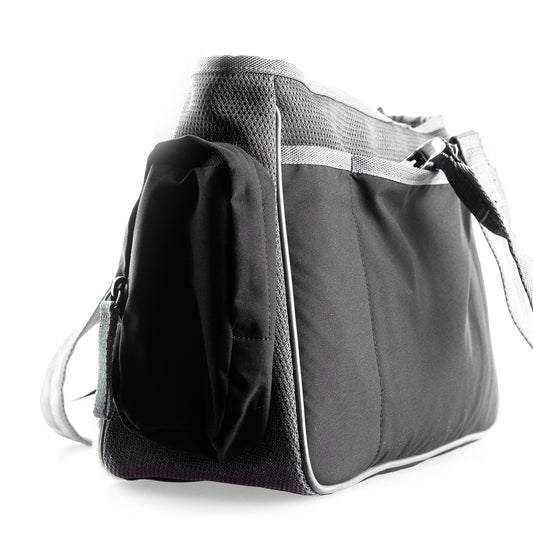 Prada Linea Rossa Technical Goat Fur Pocket Handbag