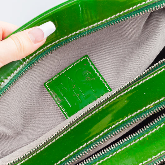 Dolce & Gabbana Lily Patent Vibrant Green Leather Bag