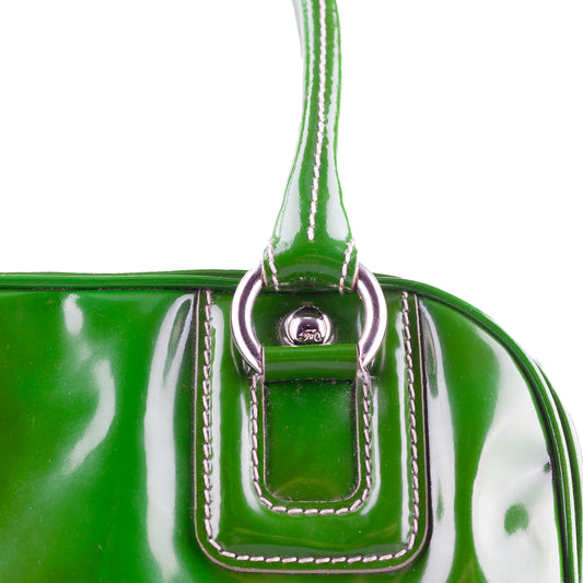 Dolce & Gabbana Lily Patent Vibrant Green Leather Bag
