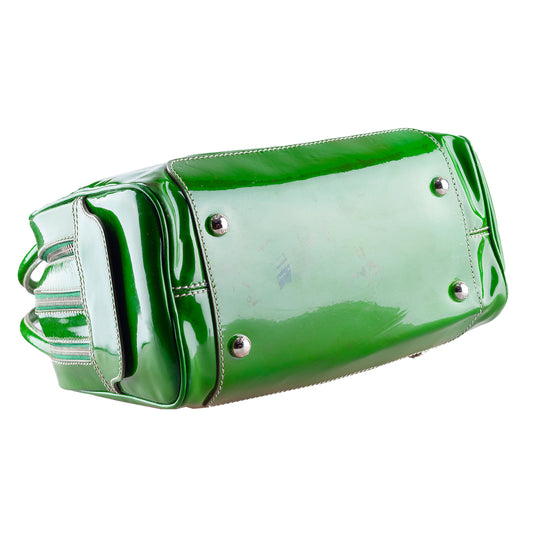 Dolce & Gabbana Lily Patent Vibrant Green Leather Bag