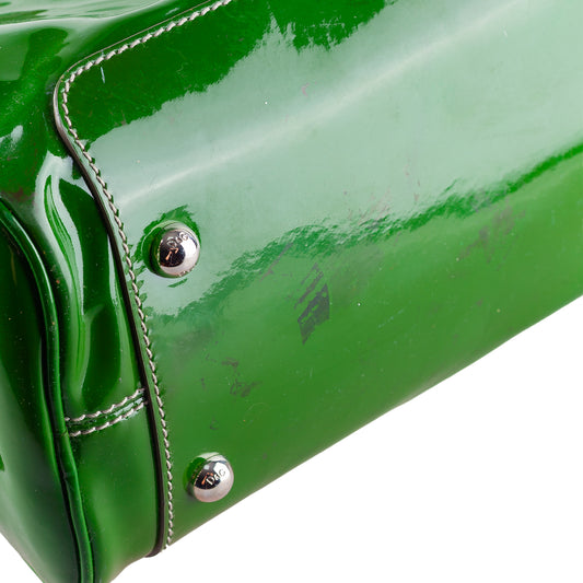 Dolce & Gabbana Lily Patent Vibrant Green Leather Bag