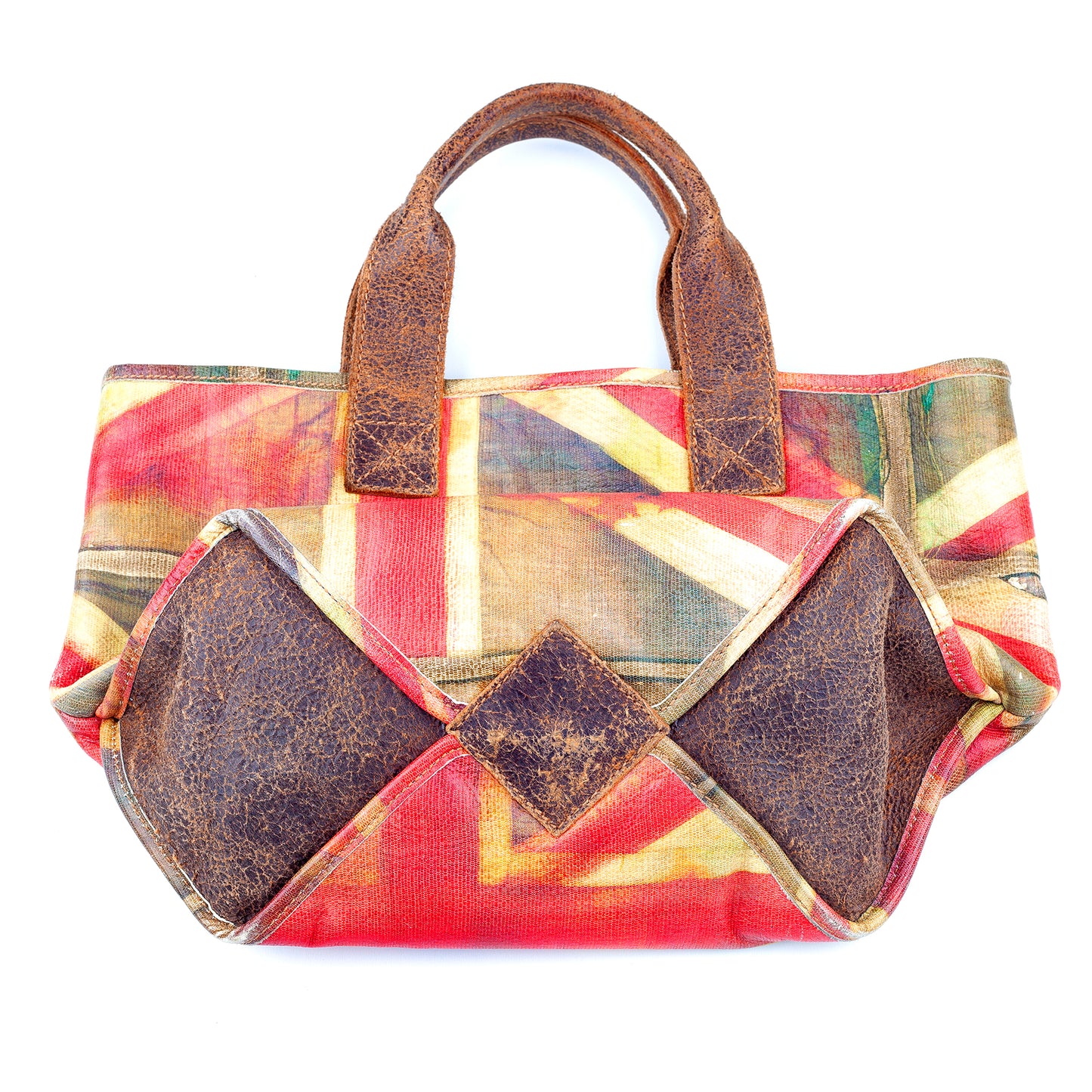 Vivienne Westwood London Vintage UK Flag Leather Bag