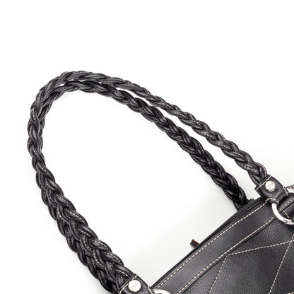 Balenciaga Paris Vintage Black Leather Shoulder Bag