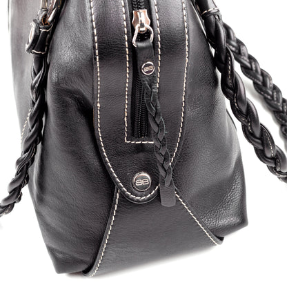 Balenciaga Paris Vintage Black Leather Shoulder Bag