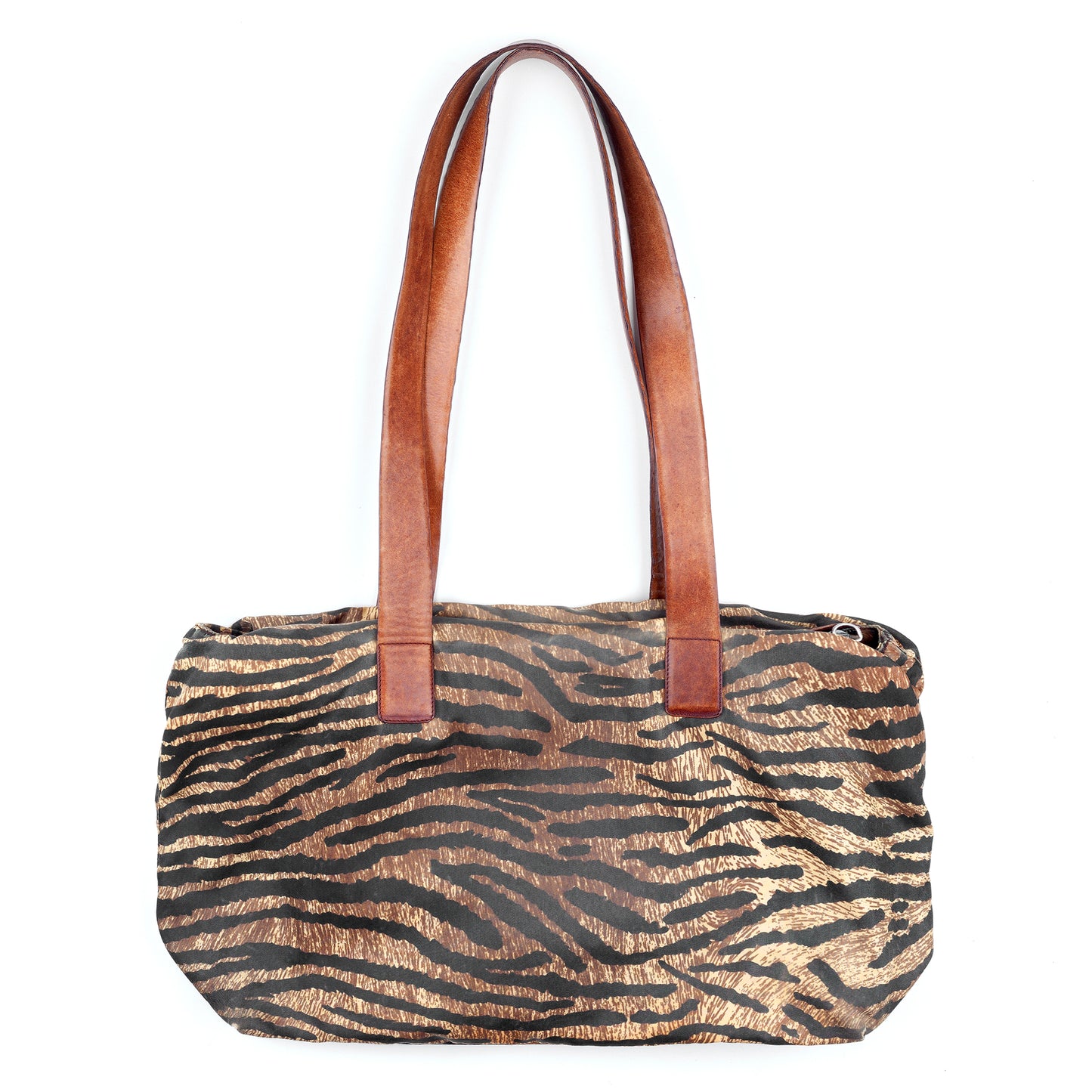 Prada Vintage Brown Tiger Shoulder Bag