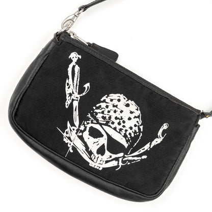 Dolce & Gabbana Pirate Skull Vintage Black Baguette Bag