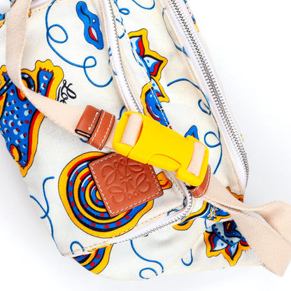 Loewe Paula’s Ibiza SS 2019 Multicoloured Canvas Belt Bag /Fanny Pack