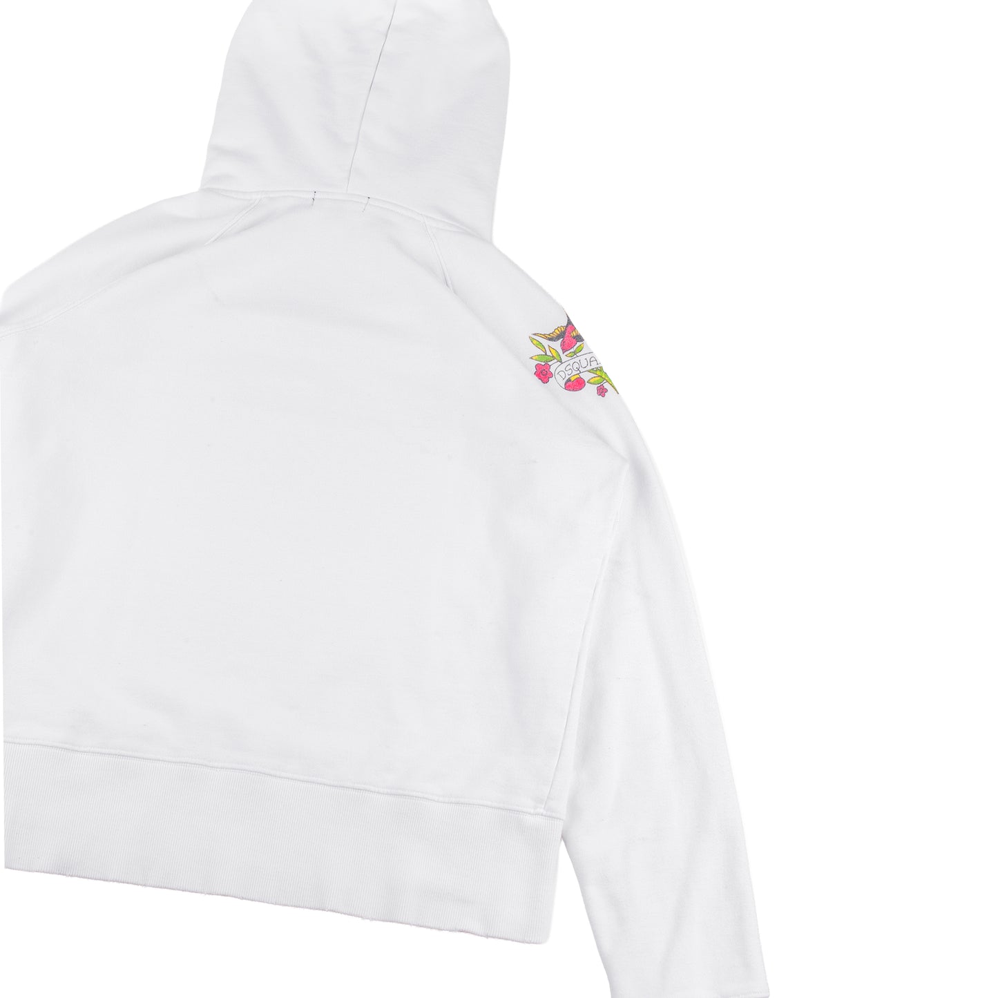 DSQUARED2 Whykiki When You Kankuku Aloha White Hoodie