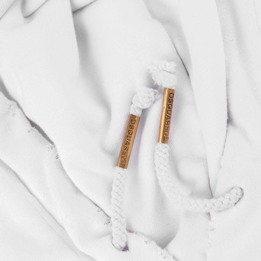 DSQUARED2 Whykiki When You Kankuku Aloha White Hoodie