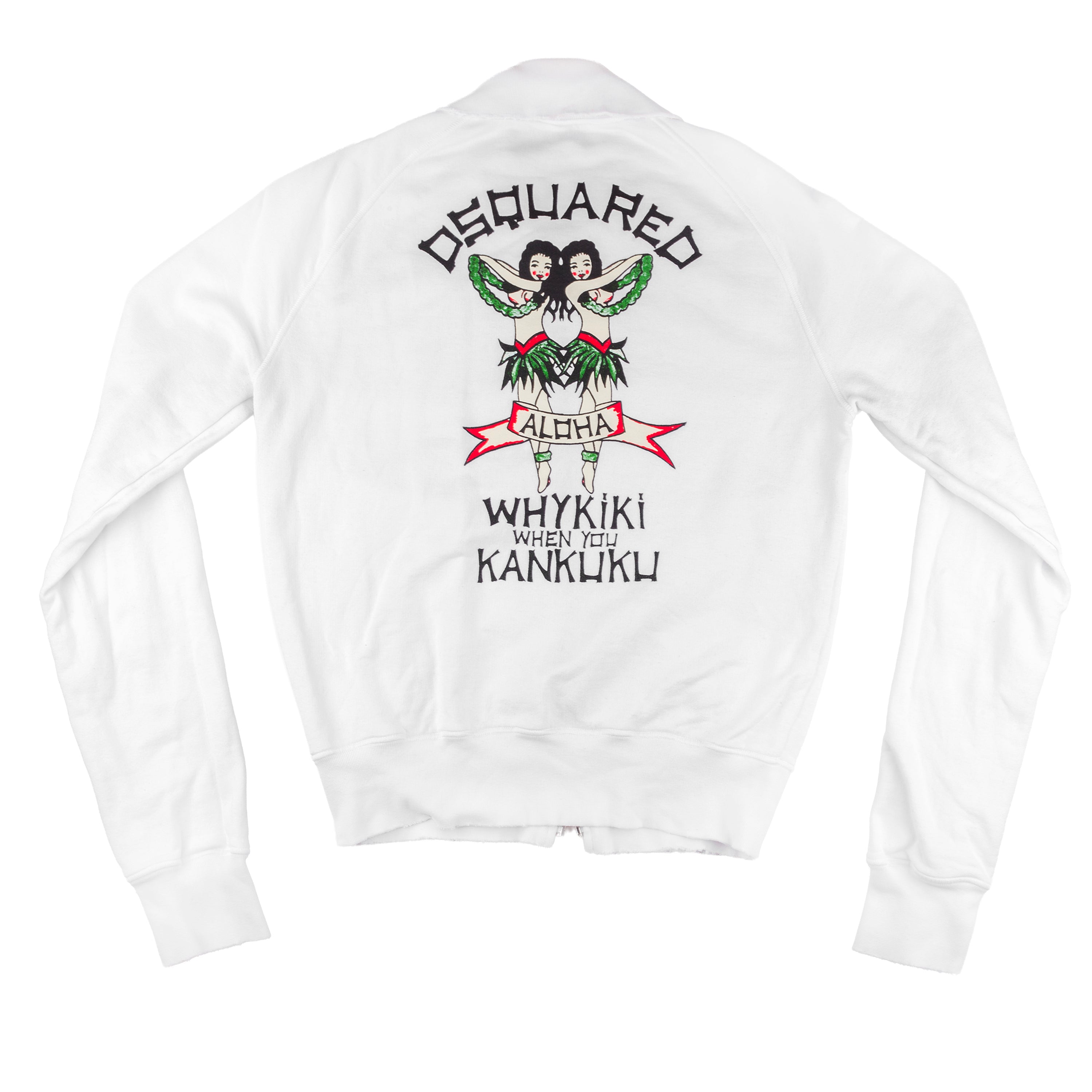 DSQUARED2 Whykiki When You Kankuku Aloha White Jacket