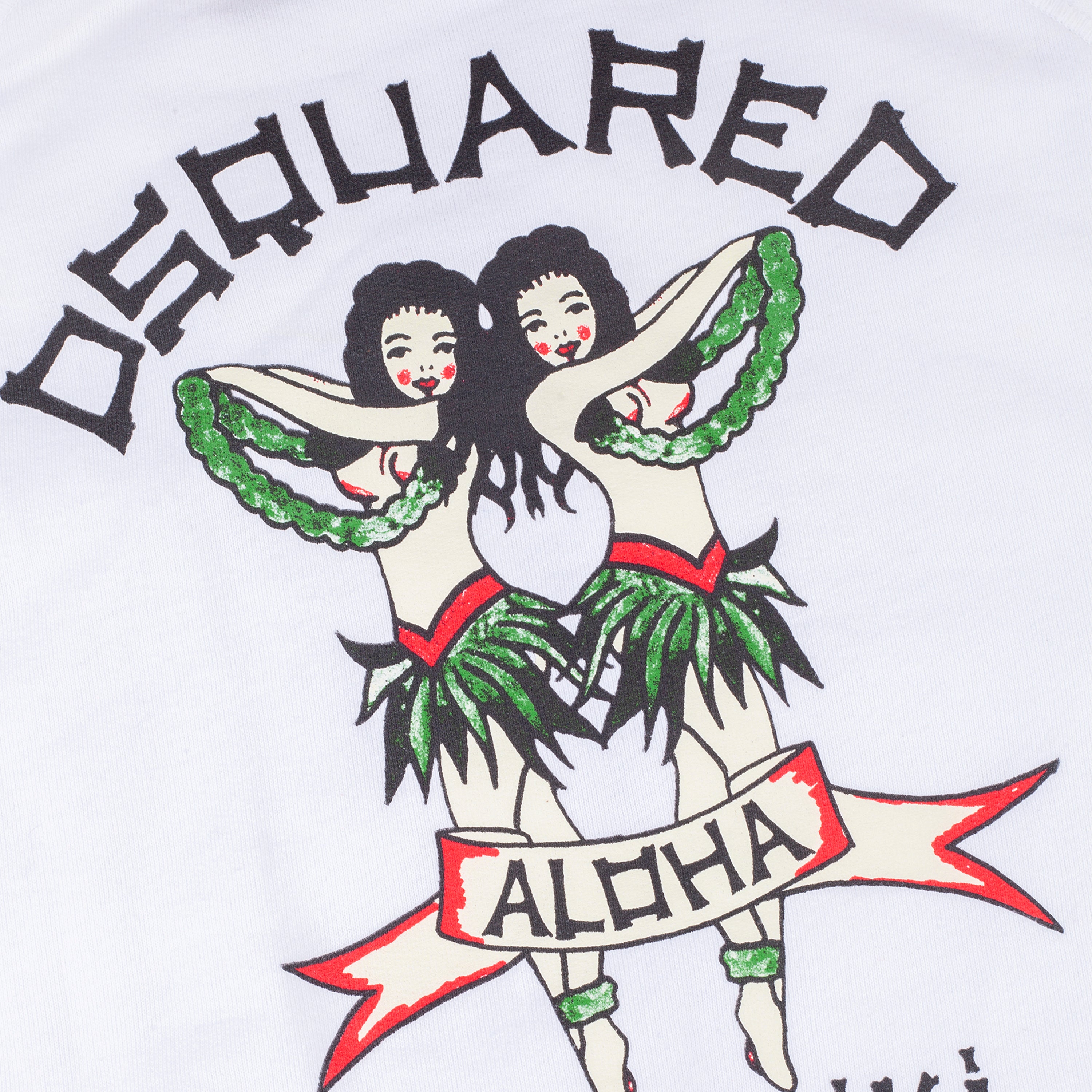 DSQUARED2 Whykiki When You Kankuku Aloha White Jacket