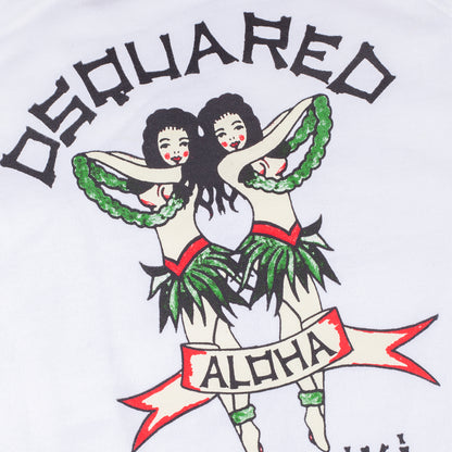 DSQUARED2 Whykiki When You Kankuku Aloha White Jacket