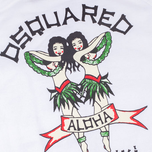 DSQUARED2 Whykiki When You Kankuku Aloha White Jacket