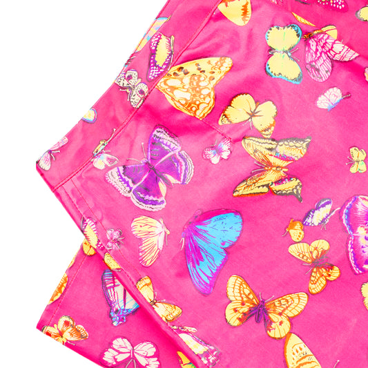 Dolce & Gabbana FW 2000 Butterflies Print Midi Pencil Skirt