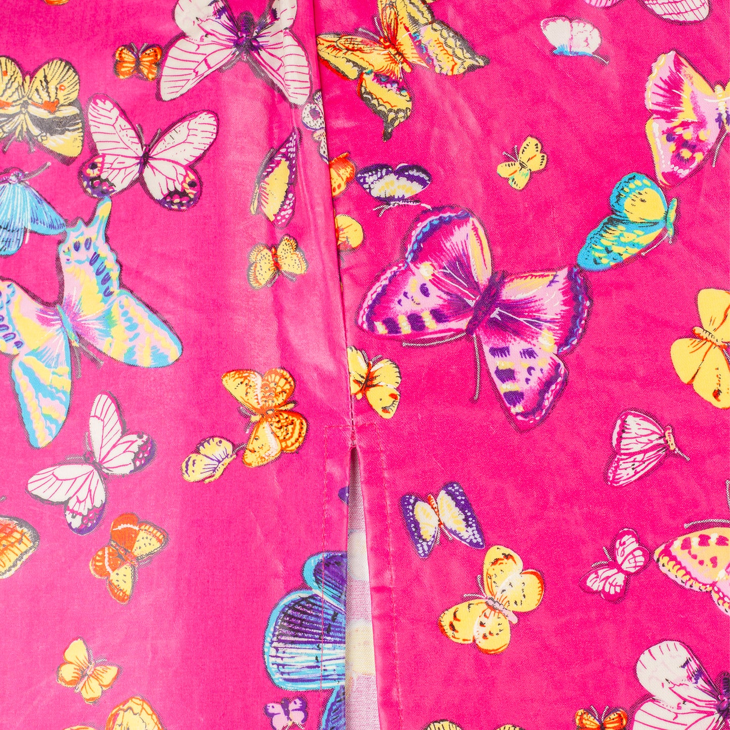 Dolce & Gabbana FW 2000 Butterflies Print Midi Pencil Skirt