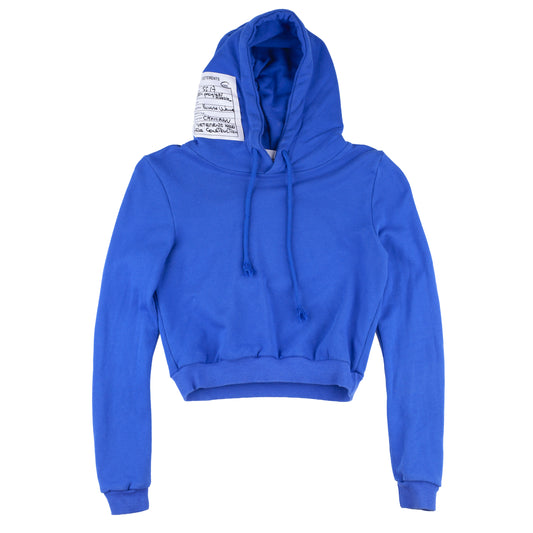 Vetements x Champion SS 2017 Fitted Women’s Blue Hoodie
