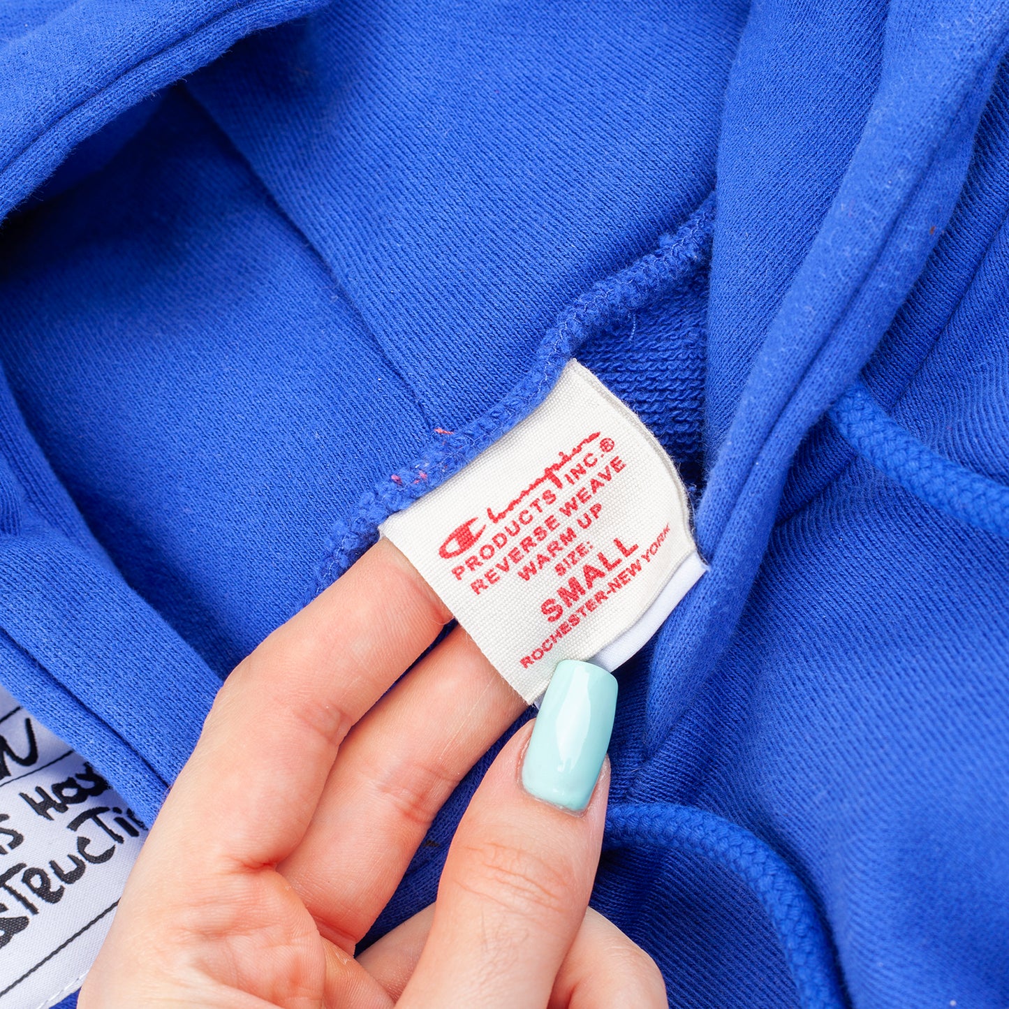 Vetements x Champion SS 2017 Fitted Women’s Blue Hoodie