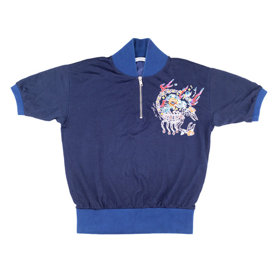 Givenchy Sample Navy Short Sleeve Top