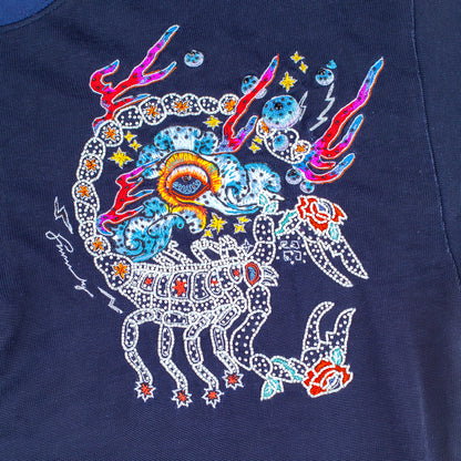 Givenchy Sample Navy Short Sleeve Top