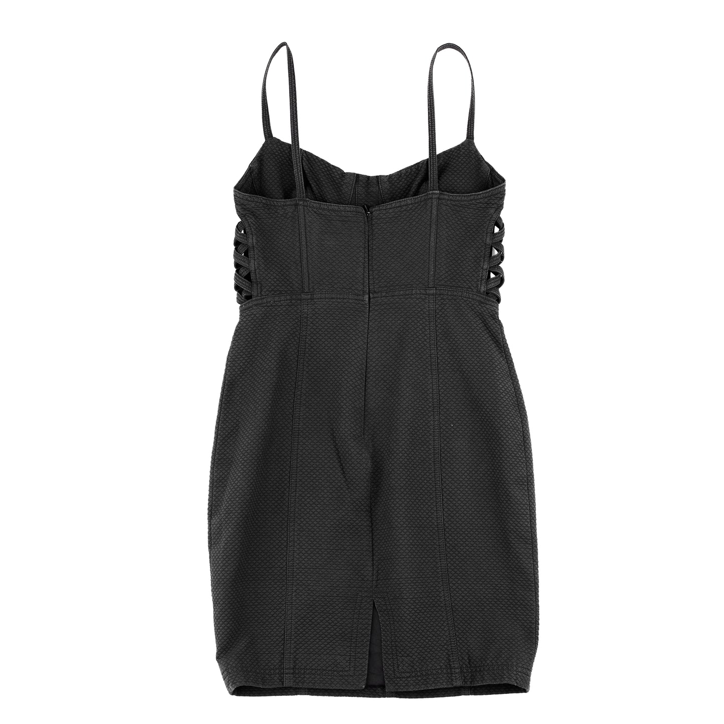 Versus Versace by Gianni Versace Black Waffle Dress